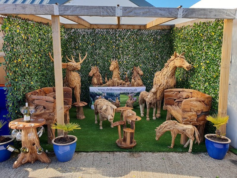 fresh group driftwood horses