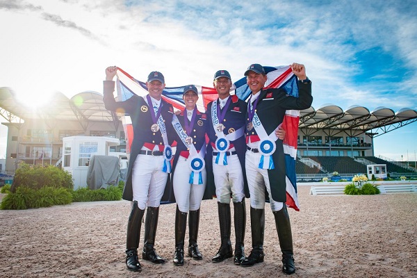 Team GBR Dressage riders at WEG